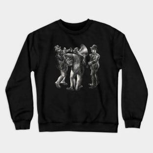 Band playing instruments Crewneck Sweatshirt